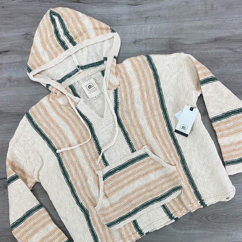 🔆RIP CURL🔆 LA BONITA PONCHO HOODIE SWEATER - Picture 5 of 9